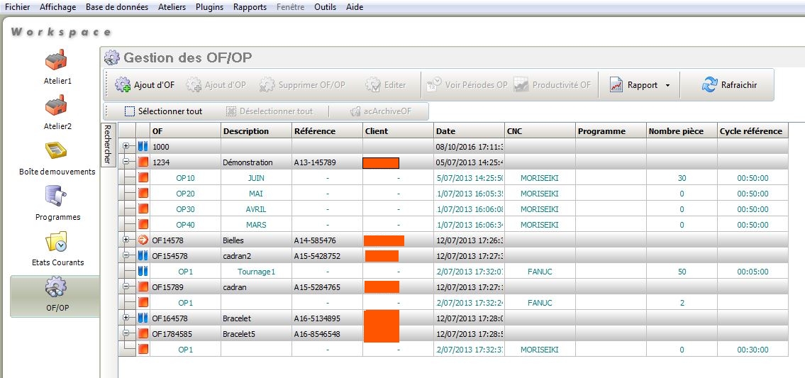 GESTION DES ORDRES DE FABRICATION