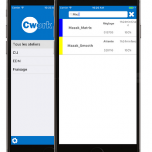 Cwork APP Recherche des machines